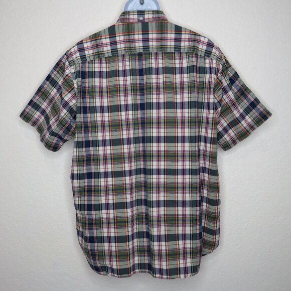 American Living* Men's‎ Short Sleeve Button Down Curved Hem Pocket Shirt~ Large - Picture 2 of 10